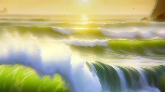 Rising Gods Waves · green sea